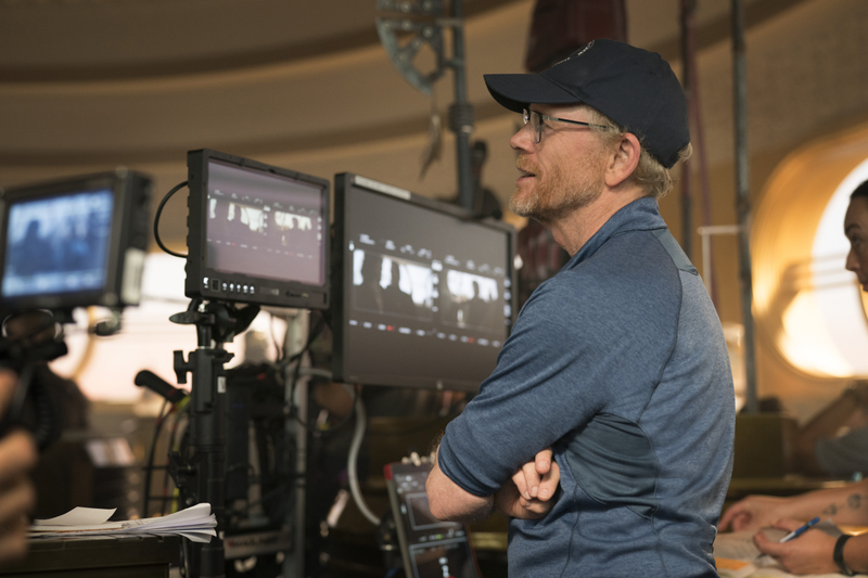 Ron Howard on the set of Solo.